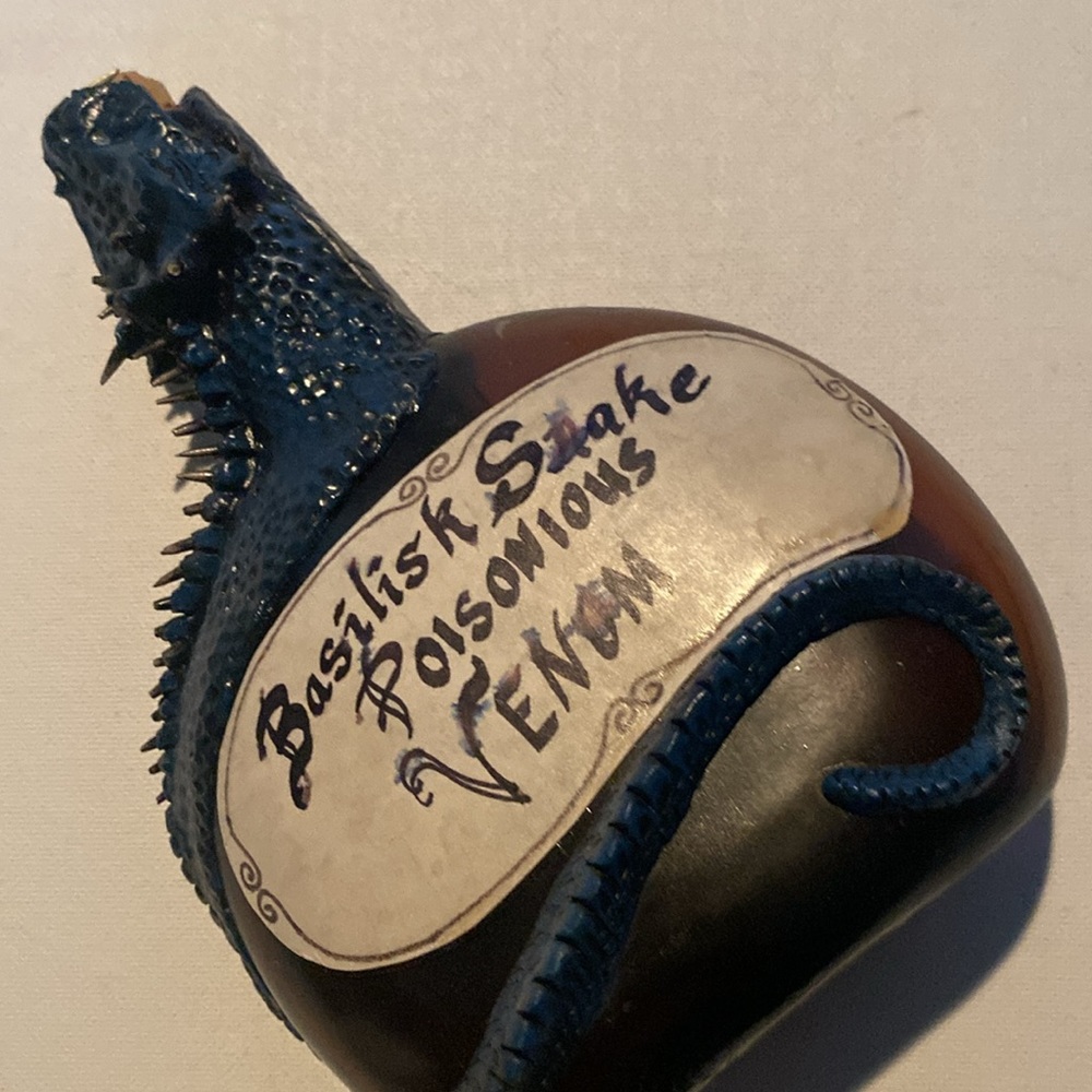 Vintage Basilisk Snake Poisonous Venom bottle